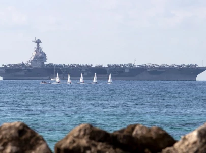 us aircraft carrier arrives in latin america