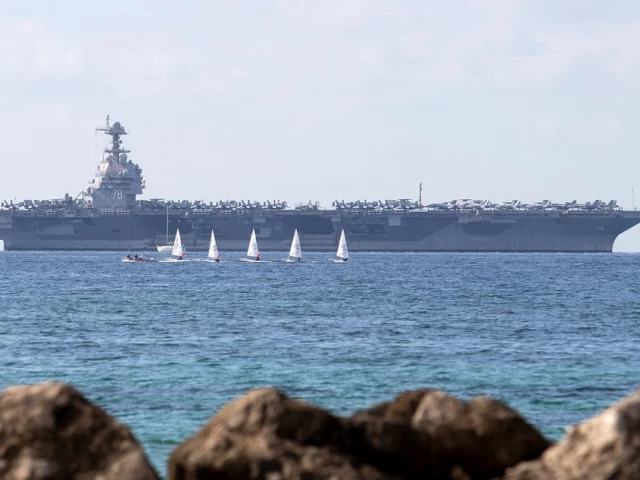 the uss gerald ford has arrived in the latin america region three weeks after its deployment was ordered photo afp the uss gerald ford has arrived in the latin america region three weeks after its deployment was ordered photo afp