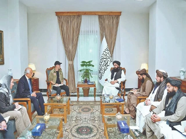 us president s special representative for prisoner affairs adam boehler meets afghan foreign minister amir khan muttaqi in kabul photo nni us president s special representative for prisoner affairs adam boehler meets afghan foreign minister amir khan muttaqi in kabul photo nni