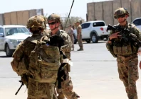 us soldiers are seen during a handover ceremony of taji military base from us led coalition troops to iraqi security forces in the base north of baghdad iraq august 23 2020 photo reuters