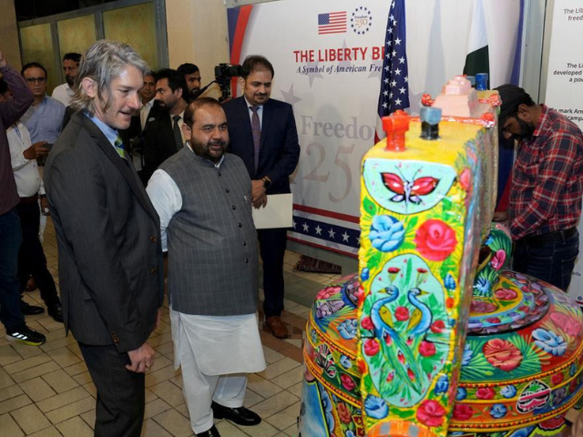 U.S. Chargé d'Affaires Andy Halus helped unveil 