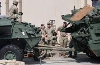 us army soldiers talk between stryker armoured vehicles at a us army base near the demilitarised zone separating two koreas in dongducheon south korea august 18 2026 photo reuters