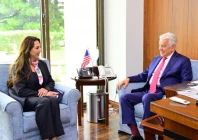 defence minister khawaja asif during a meeting with us charg d affaires to pakistan natalie baker photo pid