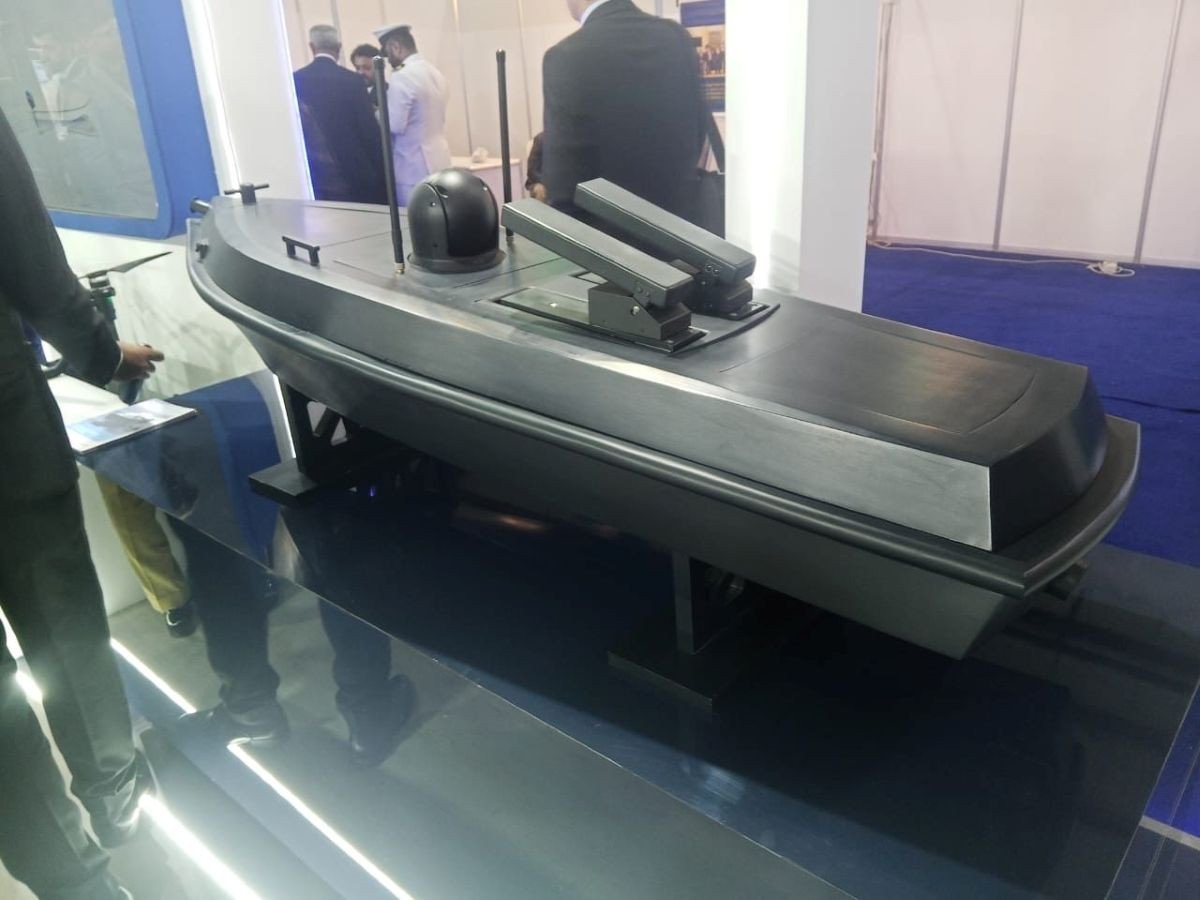 Stingray Technologies showcase an Unmanned Surface Vehicle (USV). Source: @Defense_Talks on X