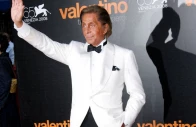 file photo italian fashion designer valentino garavani waves as he arrives for the premiere of the movie valentino the last emperor directed by matt tyrnauer of the u s at la fenice theatre in venice august 28 2008 reuters denis balibouse file photo