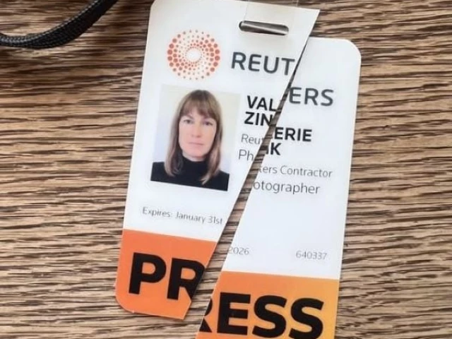 i have valued the work that i brought to reuters over the past eight years but at this point i can t conceive of wearing this press pass with anything but deep shame and grief she said photo valeri zink facebook page