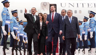 us vice president jd vance walks with chief of defence forces and chief of army staff field marshal asim munir deputy prime minister and foreign minister mohammad ishaq dar charge d affaires of the us embassy in islamabad natalie a baker and interior minister mohsin naqvi after arriving for talks with iranian officials in islamabad on saturday april 11 2026 photo reuters us vice president jd vance walks with chief of defence forces and chief of army staff field marshal asim munir deputy prime minister and foreign minister mohammad ishaq dar charge d affaires of the us embassy in islamabad natalie a baker and interior minister mohsin naqvi after arriving for talks with iranian officials in islamabad on saturday april 11 2026 photo reuters