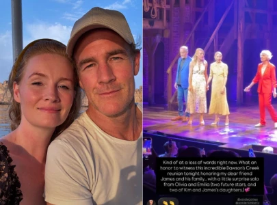 dawson s creek reunion james van der beek s wife reacts after missing event due to illness