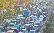 city receives 900k vehicles during basant