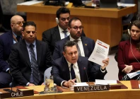 venezuela ambassador to the united nations samuel reinaldo moncada acosta speaks as he holds up a news article during a un security council meeting on u s strikes and the capture of venezuelan president nicolas maduro and his wife cilia flores at the united nations headquarters in new york us january 5 2026 photo reuters venezuela ambassador to the united nations samuel reinaldo moncada acosta speaks as he holds up a news article during a un security council meeting on u s strikes and the capture of venezuelan president nicolas maduro and his wife cilia flores at the united nations headquarters in new york us january 5 2026 photo reuters