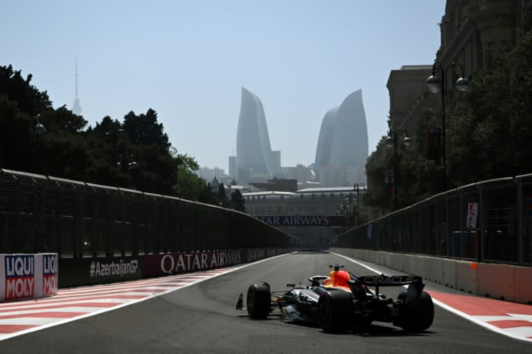 Verstappen tops fiery Azerbaijan Grand Prix practice