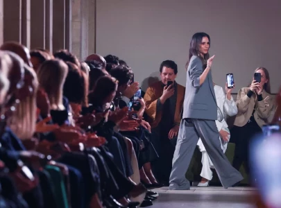 victoria beckham parades youthful collection at paris fashion week victoria beckham parades youthful collection at paris fashion week