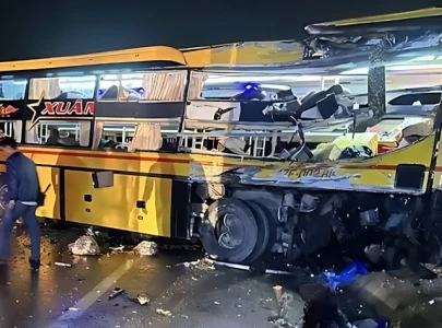 at least nine dead 16 injured as bus overturns in vietnam