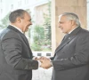foreign minister ishaq dar greets his egyptian counterpart badr abdelatty upon arrival at the foreign ministry in islamabad photo afp