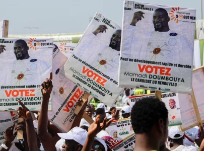 polls guinea junta chief headed for victory