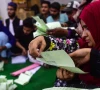 polling staff start counting votes as polls end during country s national elections in karachi on february 8 2024 photo afp