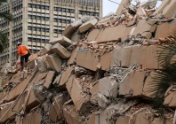 a rescuer works at the site of a collapsed building after earthquakes hit the country in caracas venezuela june 25 2026 photo reuters