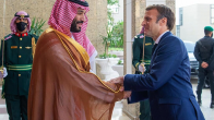 crown prince mohammed bin salman l receives french president emmanuel macron in the saudi arabian city of jeddah in 2021 afp