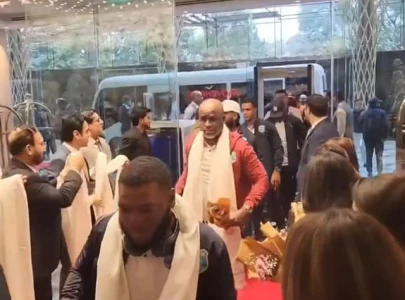 west indies cricket team arrives in pakistan for test series after 18 years west indies cricket team arrives in pakistan for test series after 18 years