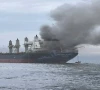 smoke rises from the thai bulk carrier mayuree naree near the strait of hormuz after an attack photo afp