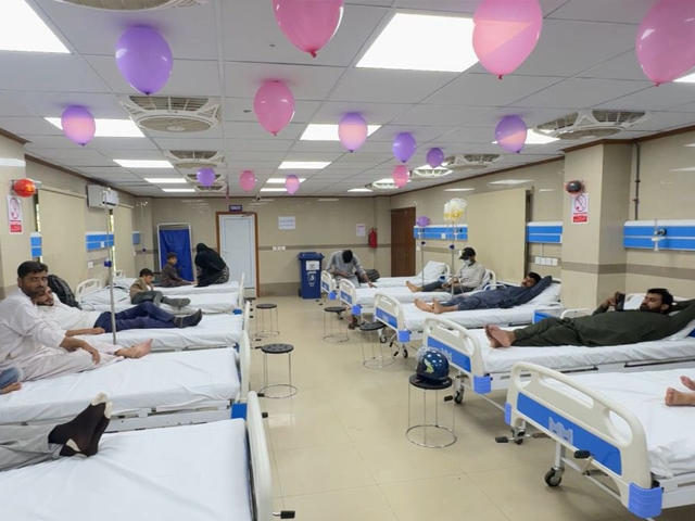 A view of the newly inaugurated haemophilia ward at Abbasi Shaheed Hospital, equipped to provide specialised care for patients with bleeding disorders. Photo: X