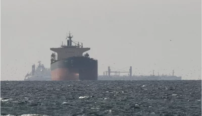 tankers sail in the gulf near the strait of hormuz as seen from northern ras al khaimah near the border with oman s musandam governance amid the us israeli conflict with iran in united arab emirates march 11 2026 photo reuters