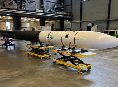 german company launches candle wax powered rocket on test flight into space