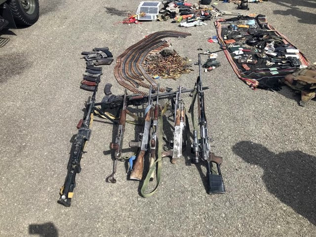 a significant cache of arms and ammunition has also been recovered which was intended to be used in terrorist activities photo ispr a significant cache of arms and ammunition has also been recovered which was intended to be used in terrorist activities photo ispr