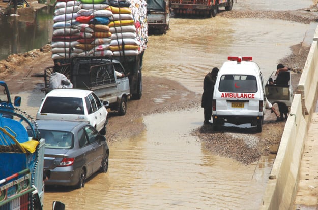 Pakistan Meteorological Department spokesperson shared that the rainfall system will lose its intensity by late Wednesday night. PHOTO: ATHAR KHAN/EXPRESS