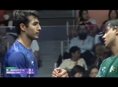 irfan noor zaman settle for bronze in squash singles