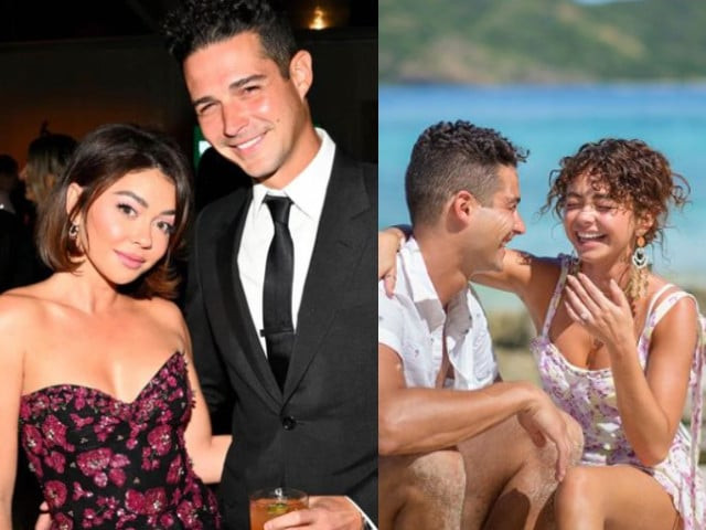 wells adams marks 5 year engagement anniversary with sarah hyland in heartfelt tribute wells adams marks 5 year engagement anniversary with sarah hyland in heartfelt tribute