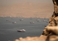 vessels at the strait of hormuz as seen from musandam oman june 18 2026 reuters