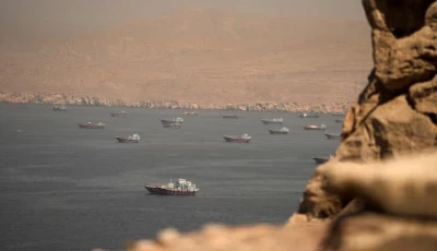 vessels at the strait of hormuz as seen from musandam oman june 18 2026 reuters