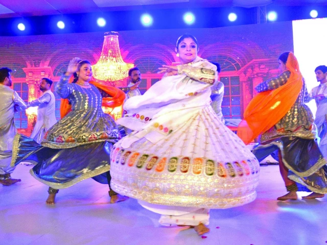 swirling to beat of the tabla with bells of ghungroos jingling their own rhythm the kathak dancers set the stage on fire the opening ceremony of karachi literature festival on friday photo jalal qureshi express swirling to beat of the tabla with bells of ghungroos jingling their own rhythm the kathak dancers set the stage on fire the opening ceremony of karachi literature festival on friday photo jalal qureshi express
