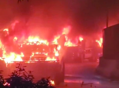 five tankers burnt in a row