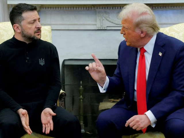 us president donald trump meets with ukrainian president volodymyr zelenskiy at the white house in washington dc us on february 28 2025 photo reuters