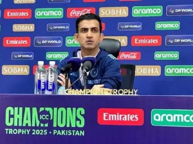 gautam gambhir dismisses criticism of india s advantage in dubai
