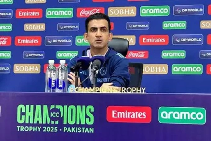 gautam gambhir dismisses criticism of india s advantage in dubai gautam gambhir dismisses criticism of india s advantage in dubai