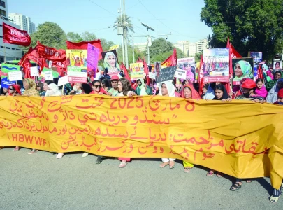women s rally calls for protection of sindh s rights