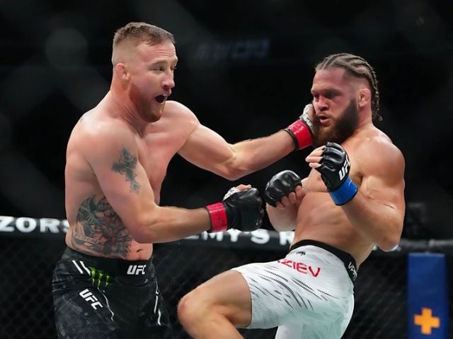 justin gaethje beats rafael fiziev by unanimous decision at ufc 313