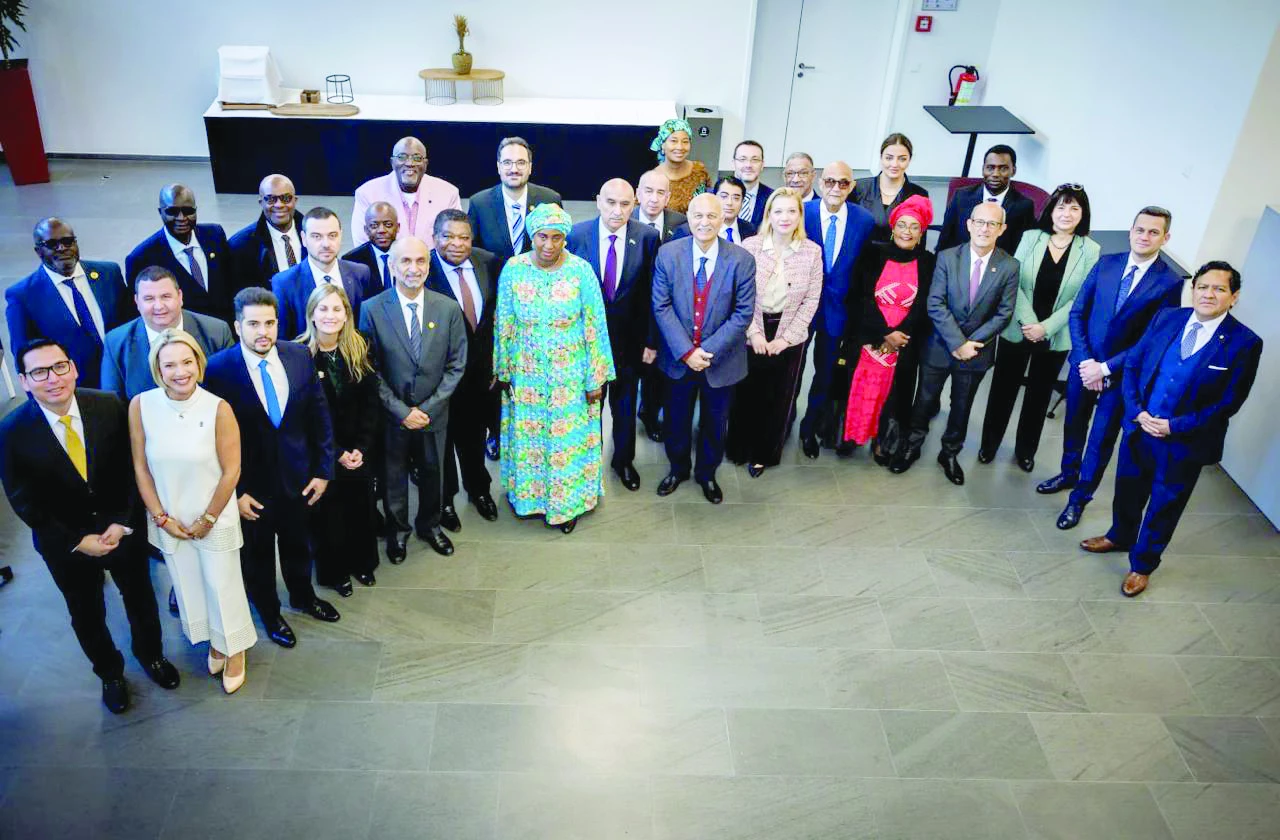 participants of a conference of the international parliament for tolerance peace itpt hosted by former arab parliament speaker ahmed bin mohammed al jaswan of the united arab emirates pose for a picture after the event photo express participants of a conference of the international parliament for tolerance peace itpt hosted by former arab parliament speaker ahmed bin mohammed al jaswan of the united arab emirates pose for a picture after the event photo express