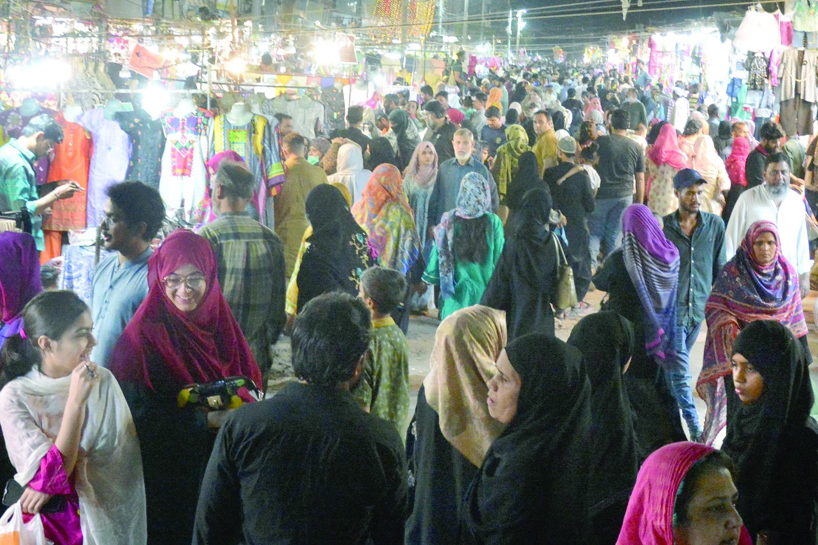 saddar s bohri bazaar buzzes with activity as shoppers rush to grab the best clothes jewellery and gifts ahead of eid photos jalal qureshi express