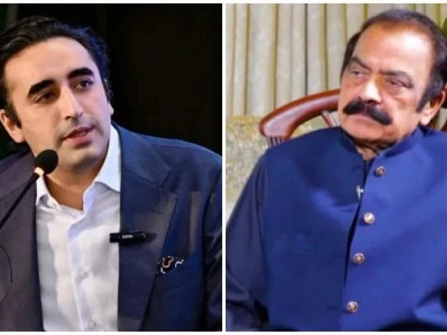 a combination photo of ppp chairman bilawal bhutto zardari and adviser to the prime minister on political and public affairs rana sanaullah courtesy geo tv