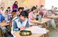 girls higher secondary school jacob lines examination centre in karachi photo jalal qureshi file