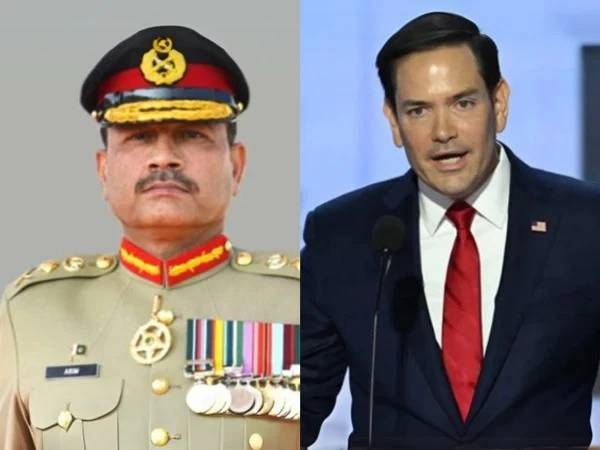 a combination photo of coas general asim munir and us secretary of state marco rubio photo file a combination photo of coas general asim munir and us secretary of state marco rubio photo file