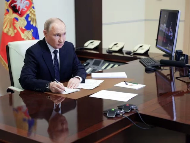 russian president vladimir putin chairs a meeting with members of the government via video link at the novo ogaryovo state residence outside moscow russia june 4 2025 photo reuters russian president vladimir putin chairs a meeting with members of the government via video link at the novo ogaryovo state residence outside moscow russia june 4 2025 photo reuters