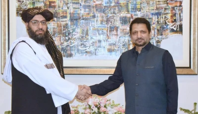 afghan additional foreign secretary mufti noor ahmad noor and additional foreign secretary syed ali asad gilani after first round of talks in islamabad on july 7 courtesy ministry of foreign affairs x