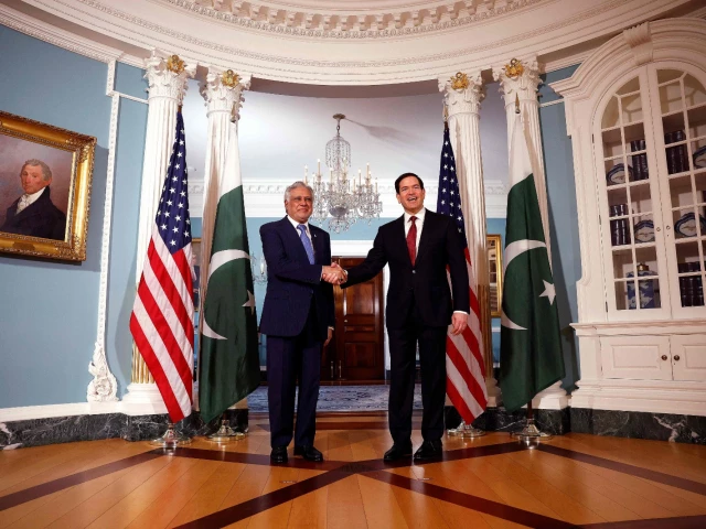 dpm ishaq dar meets us secretary of state marco rubio at the state department in washington dc on july 25 2025 photo foreign office