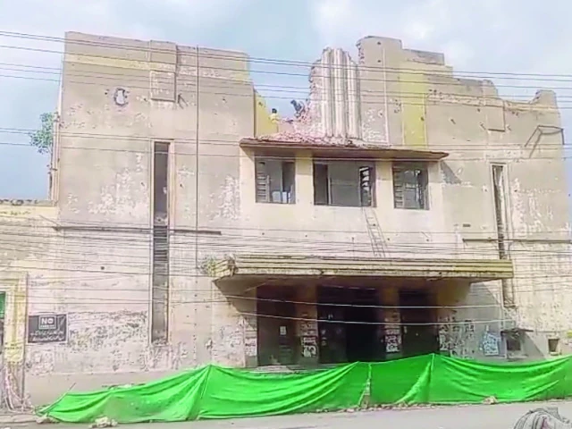 workers carry out demolition work on nishat cinema on liaquat road in rawalpindi once home to 24 cinemas the garrison city no longer has historic cinemas left to entertain citizens photo express