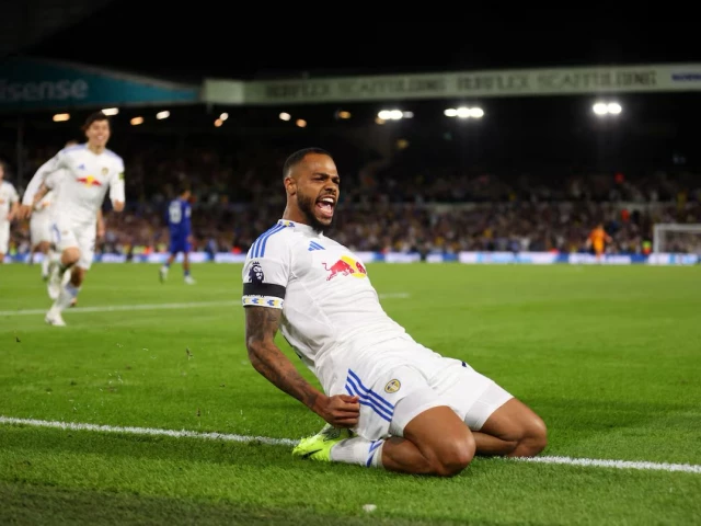 leeds lukas nmecha celebrates scoring their first goal photo reuters leeds lukas nmecha celebrates scoring their first goal photo reuters